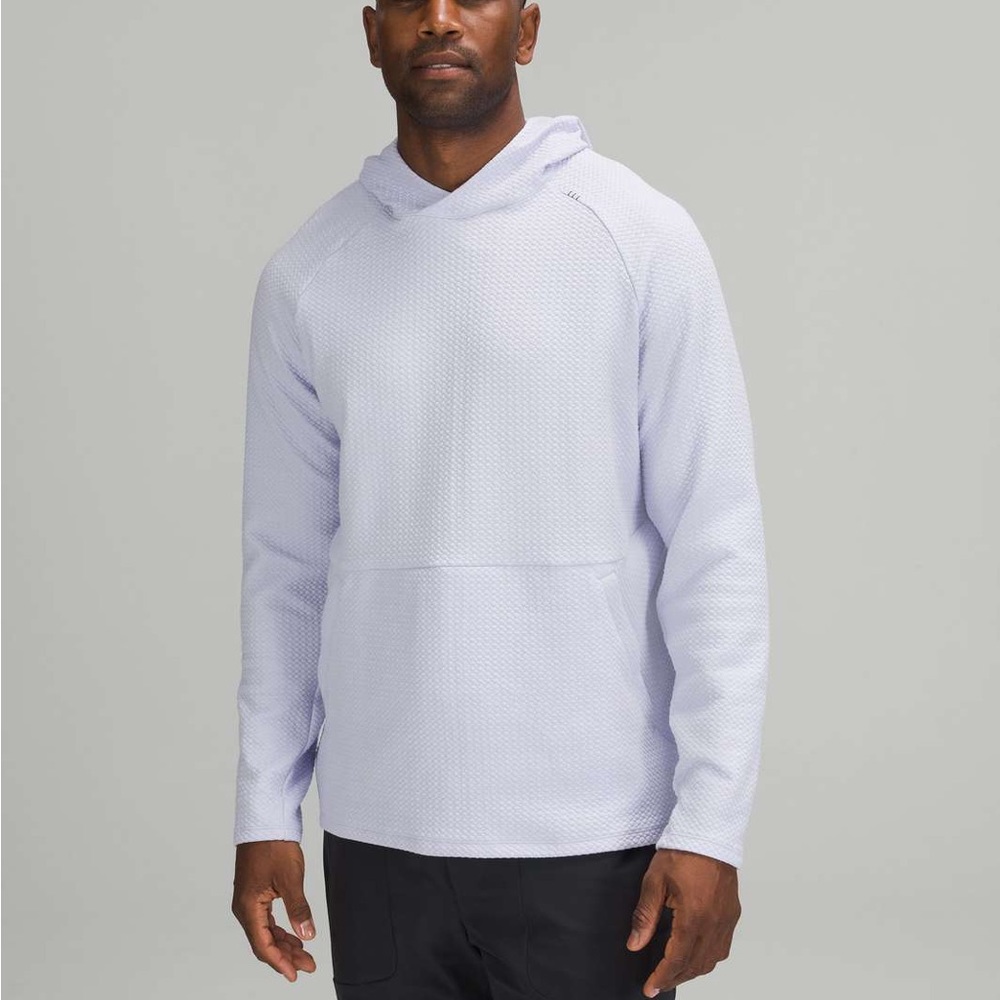 Lululemon Mens At Ease Hoodie in Pastel Blue